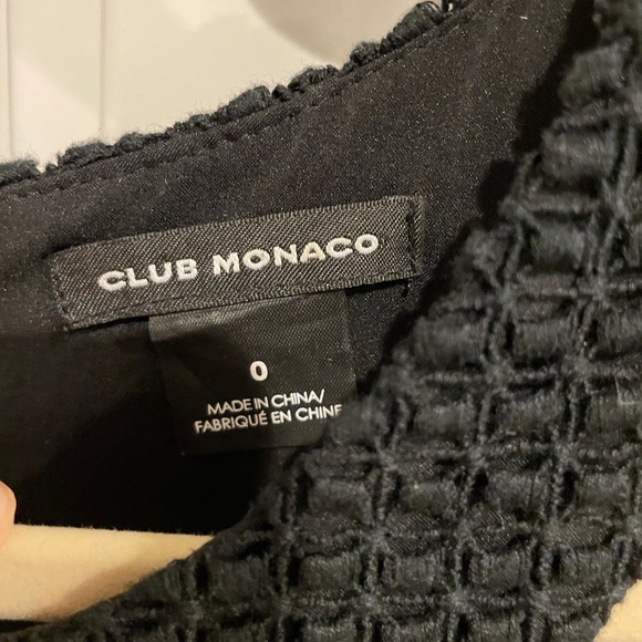 Club Monaco Cut Out Little Black Dress Sz 0 - Picture 8 of 9